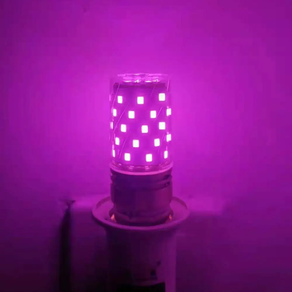 E14 E27 Screw Base LED Corn colorful Light Bulbs 85-265V aluminum Corn Lamp colorful No Flicker Led Candle Light Bulb