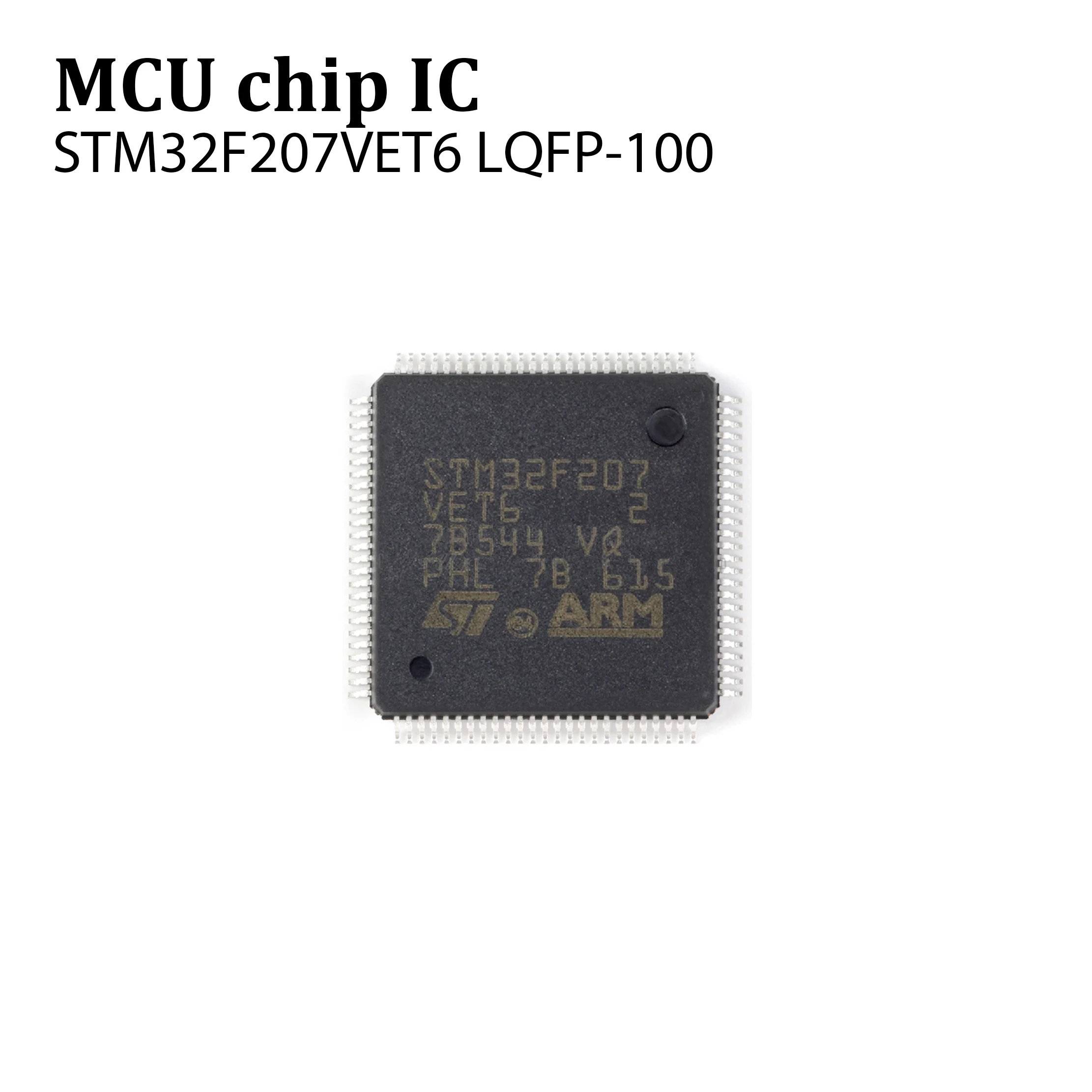 1PCS original authentic STM32F207VET6 LQFP-100 ARM Cortex-M3 32-bit microcontroller MCU