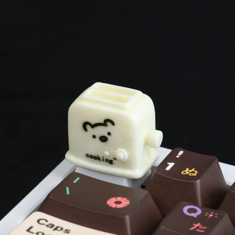 Toaster Spit Driver Keycap Resin Eater Play Mechanical Keycap ESC Keys Cute Keyboard Cap