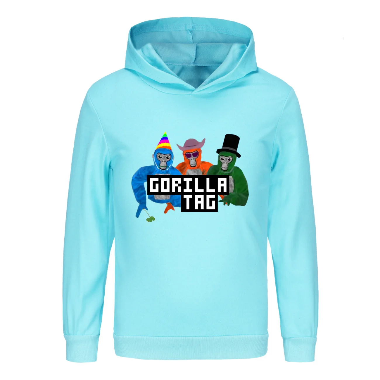 Gra Gorilla Tag bluza z kapturem dla dzieci bluzy z kapturem z motywem kreskówkowym dziecięce płaszcze z długim rękawem małe dziewczynki codzienna odzież wierzchnia chłopięce bluzy