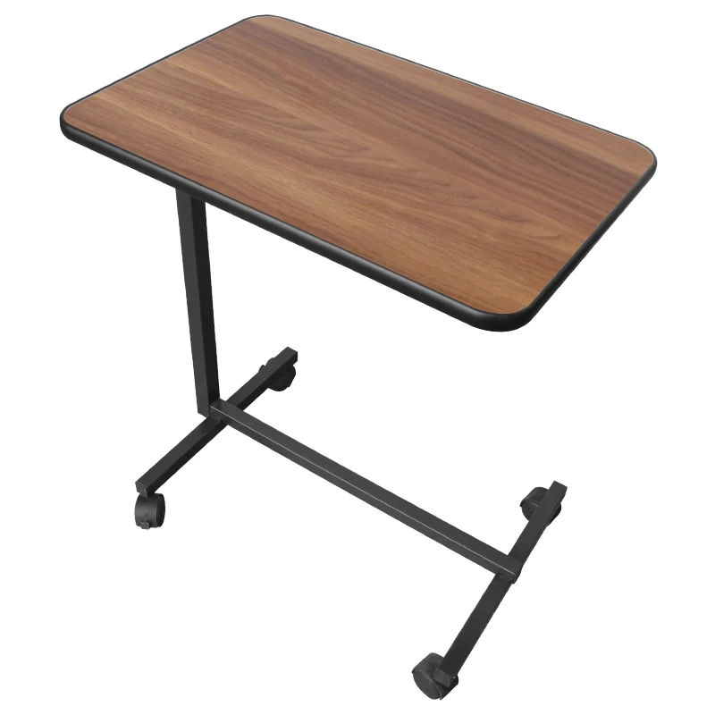 MT Medical Hospital Furniture Overbed Table with Casters Dining Table Height Adjustment Medical Table for Hospital Use
