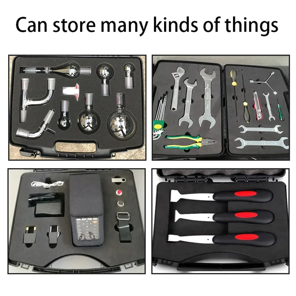 Plastic ToolBox Safety Equipment Instrument Case Portable Dry tool Box Notebook Storage Box Outdoor Tool Case with pre-cut foam