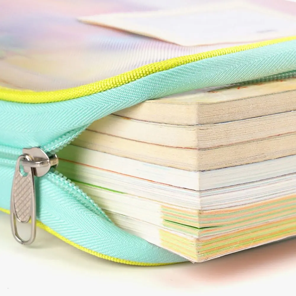 

Dopamine Test Paper Storage Bag 3 Layer Visible Zipper Mesh Bags Large Capacity Portable Stationery Organizer