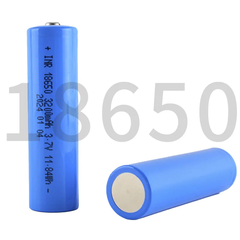 3.7v 18650 rechargeable lithium battery Button Top Type 3200mah Battery High capacity security