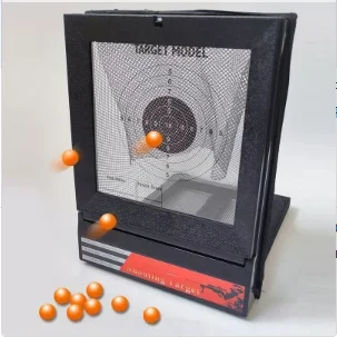 نظام الهدف AEG Airsoft مع حامل شبكة الماسك على شكل مصيدة وهدف ورقي لتدريب إطلاق النار على الحبيبات BB، مناسب للداخلية