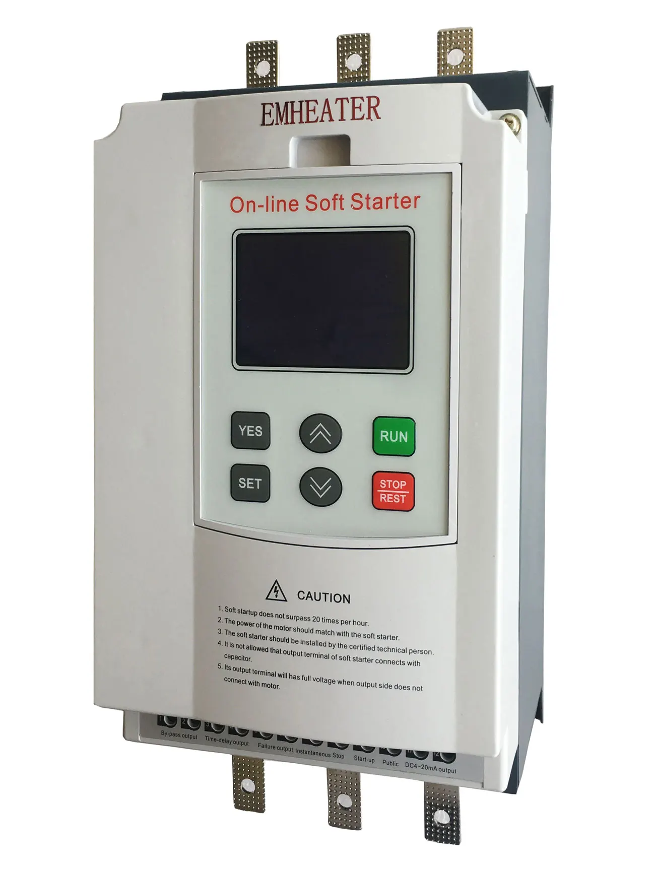 220V 220KW 900A 3phase input &output online working soft starter no need bypass contactor for fan pump ac motor drive & control