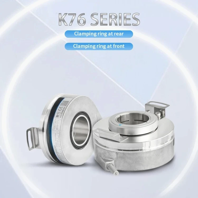 2025 K76 through hole 18-30mm shaft durable and sturdy elevator encoder price hollow shaft elevator rotary encoder