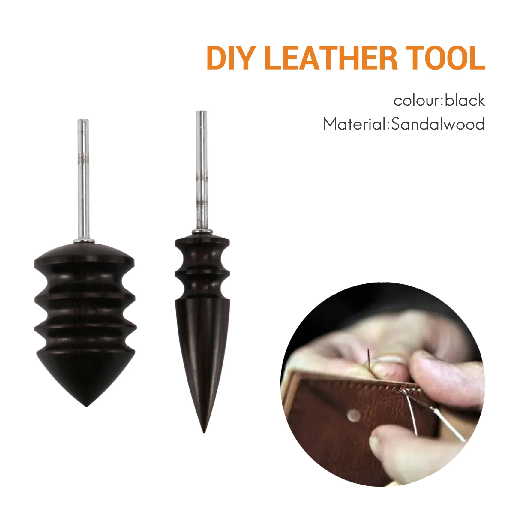 Top Sale Pointed Tip Leather Burnisher leather Slicker Tool Drill Sets-1/8inch (3mm) Shank For Rotary Tools (2Pcs)