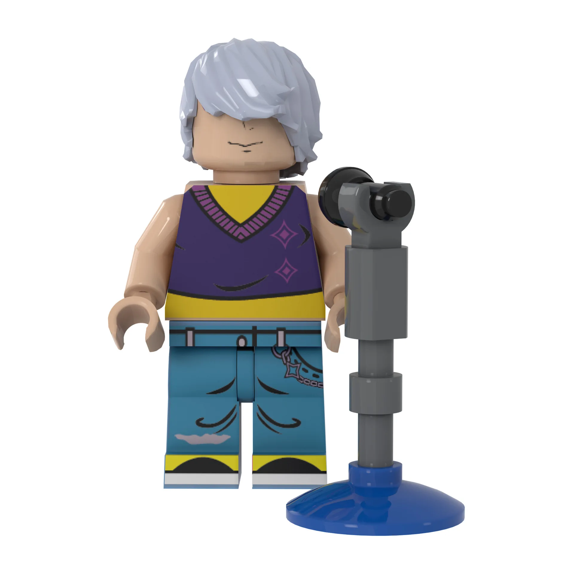 فريق Demon Hunters الرجالي، يتكون من الأعضاء ومكعبات البناء والألعاب والتماثيل