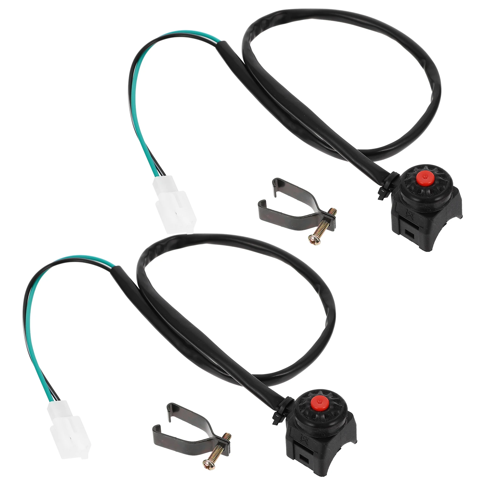 

2Pcs High Quality Plastic Motorbike Kill Switch Stop Starter Horn Button Scooter Car Accessory Smooth Surface Easy Disassemble
