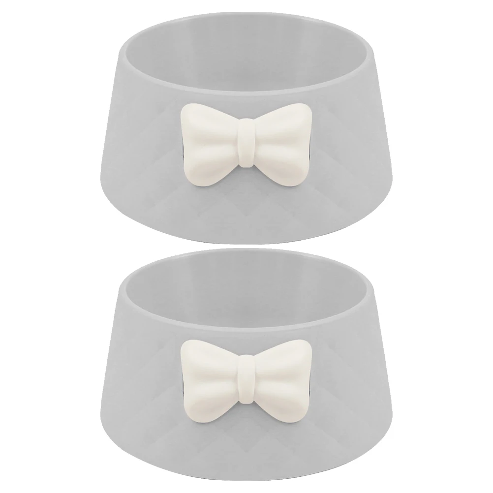 

Pet Cat Dog Bowl Puppy Feeder Plastic Drinking Bowls Food Equipment Animal Plate Safe Durable Easy Clean Storage Pet Supplies