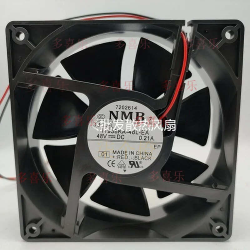 

ZMZM 1 шт. для вентилятора NMB 11938KA-48L-EA DC48V 0,21A 12038 12 см 2-проводной охлаждающий вентилятор