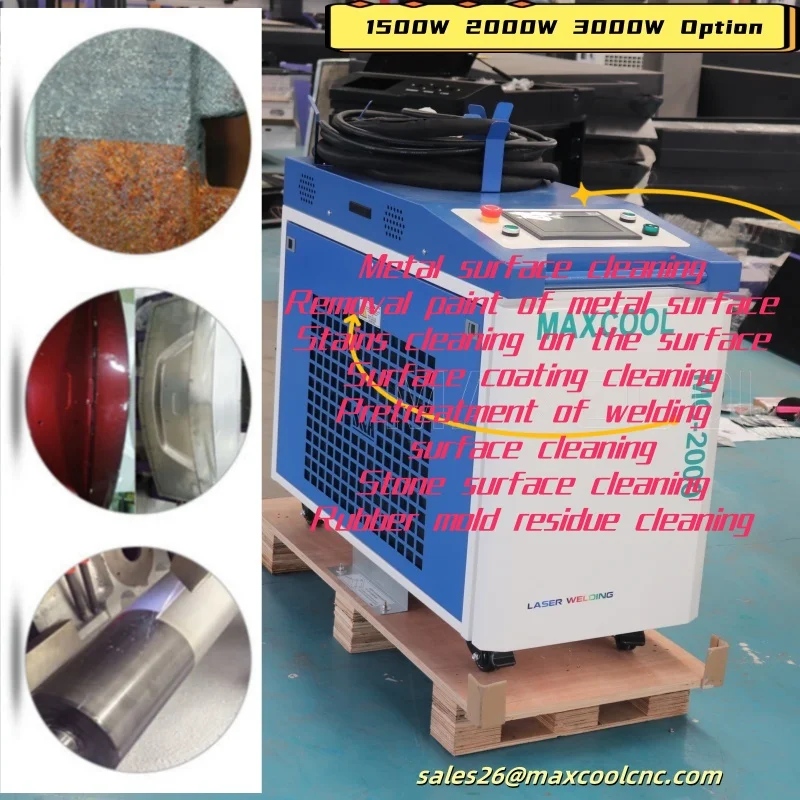 Continuous Laser Cleaning Machine Laser Cleaner Paint And Oxide Layer Removal Handheld Laser Cleaning Machine Rust Removal 2000W