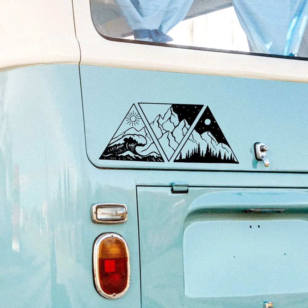 

Ocean Mountain Forest Wave Camper Rv Car Sticker Van Motorhome Caravan Truck Auto Vehicle Vinyl Decor Auto Tuning Accessories