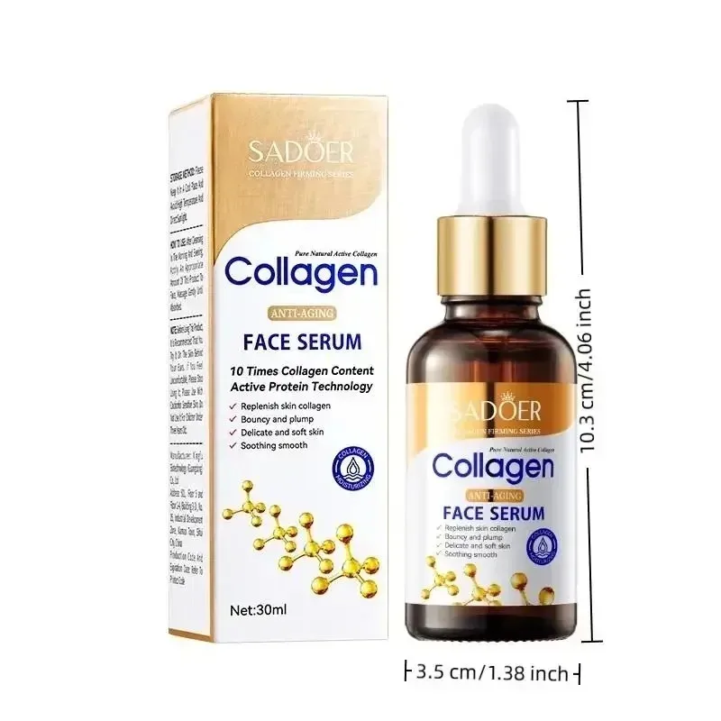 SADOER Collagen Face Serum Facial Moisturizing Essence Skin Care Face Serum For Daily Facial Skin Nourishing Care