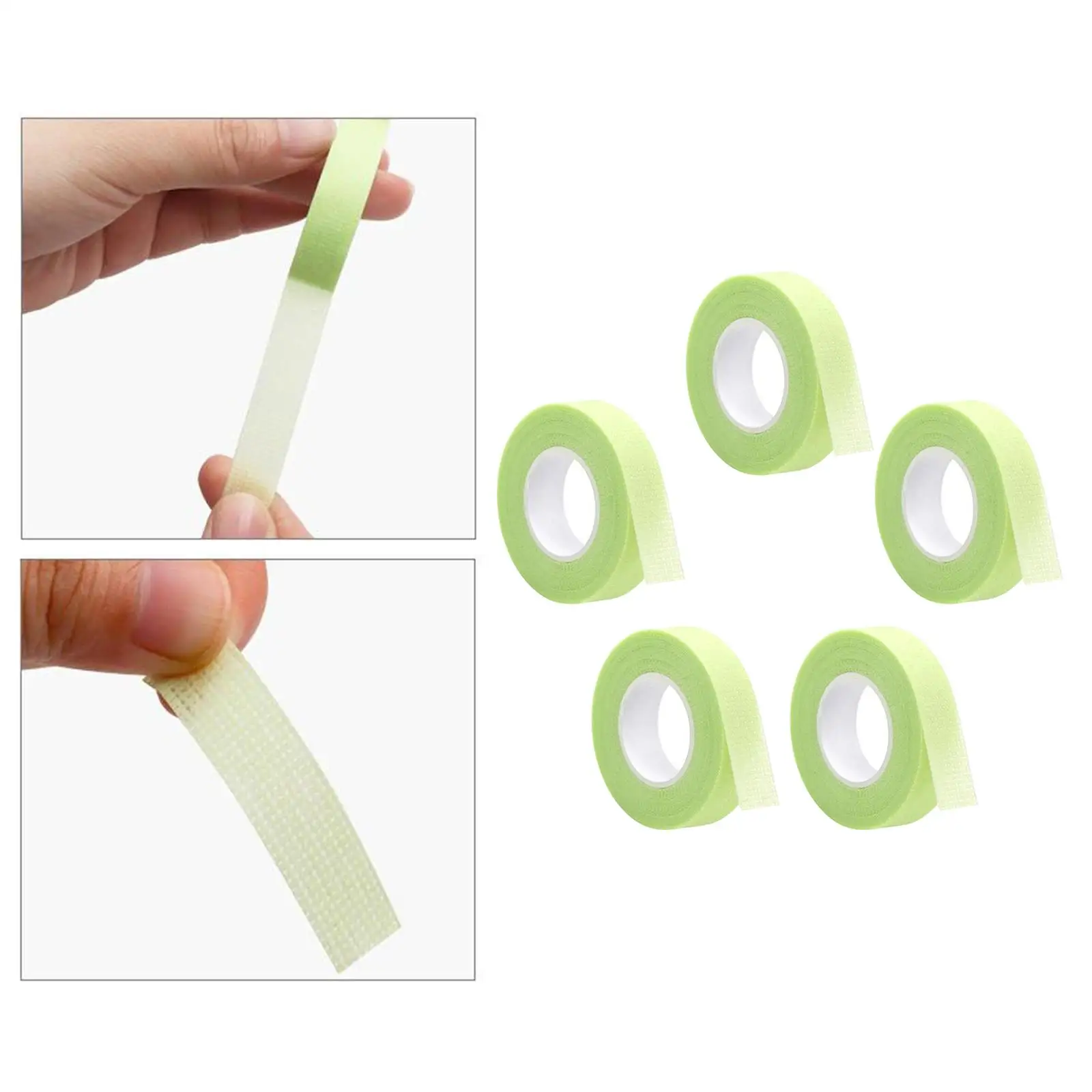 5 Rolls Tape, Fabric Tapes, Isolation Tape,Lash Tape, Extension Supplies, 9M