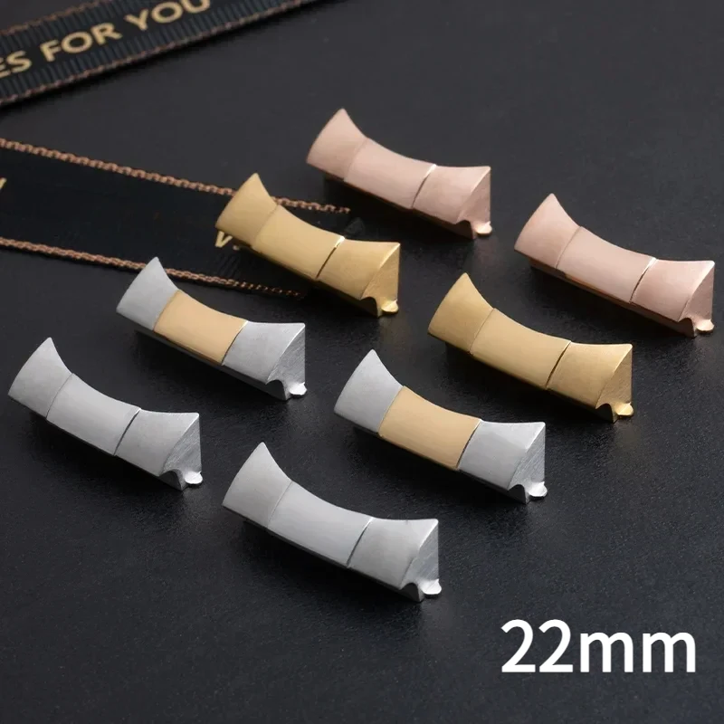 

Бесшовное соединение с изогнутым концом 22 мм, подходит для Rolex для Deepsea Sea-Dweller Sky Dweller, ремешок для часов из нержавеющей стали, аксессуары