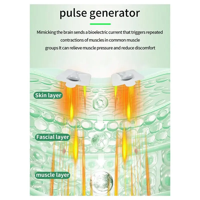 ABLD Electrical Pulse 10 Modes EMS Muscle Relaxation Stimulator Human Massage For Shoulder, Neck Back view 2