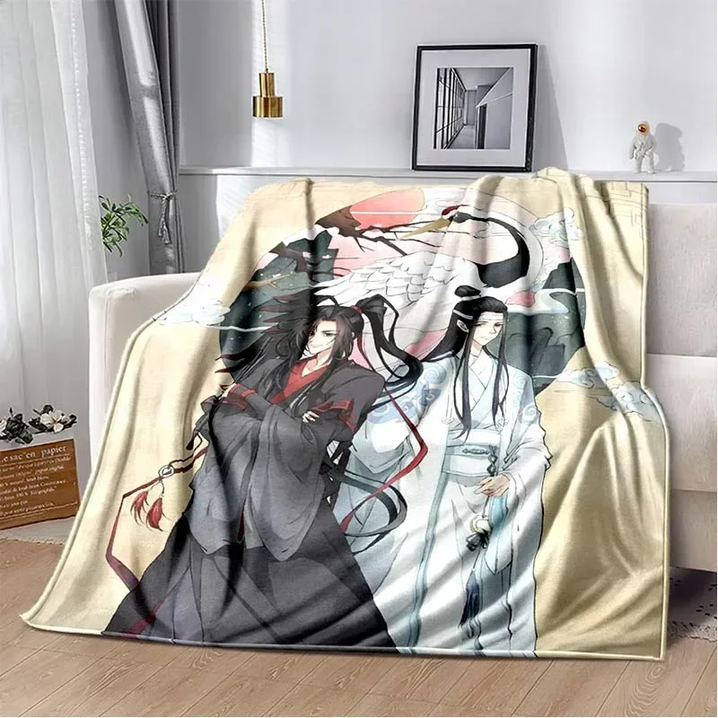 أنيمي غراندماستر من شيطاني زراعة الفانيلا الدافئة لينة رمي بطانية مو داو زو شي أريكة بطانية نزهة بطانية الفتيات هدية