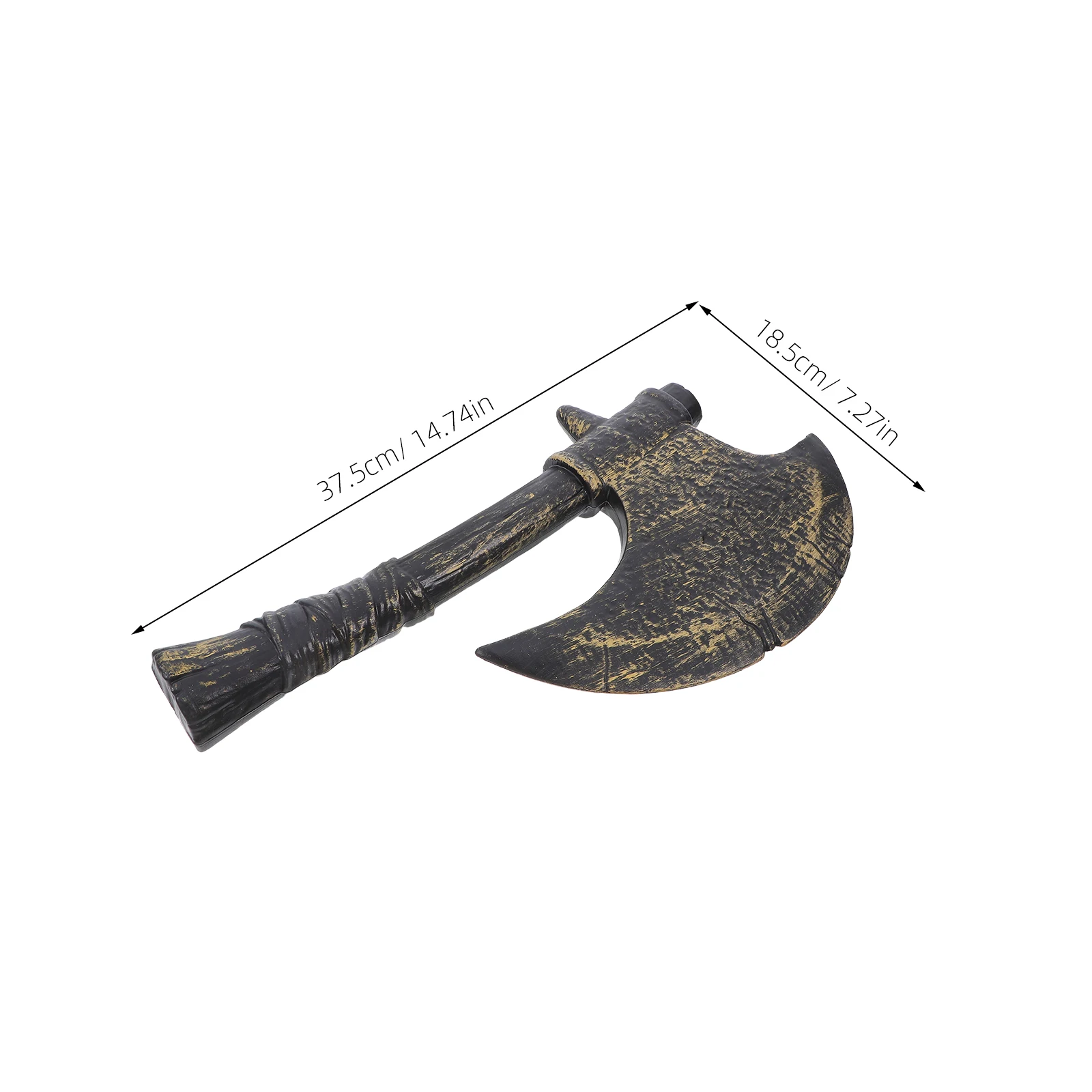 Oggetti di scena Gangster Ascia nera per bambini Halloween Cosplay Ascia vichinga Giocattolo Durevole Prestazioni pirate Prop Design realistico Palcoscenico