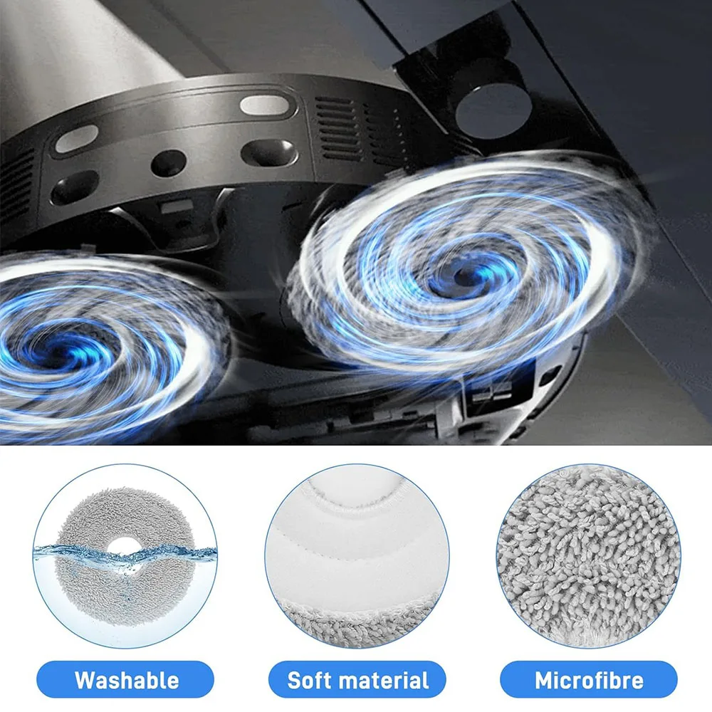 مجموعة ملحقات للمكنسة الكهربائية الروبوتية JONR P20 PRO، قطع غيار كيس الغبار من القماش لمرشح Hepa للفرشاة الجانبية الرئيسية