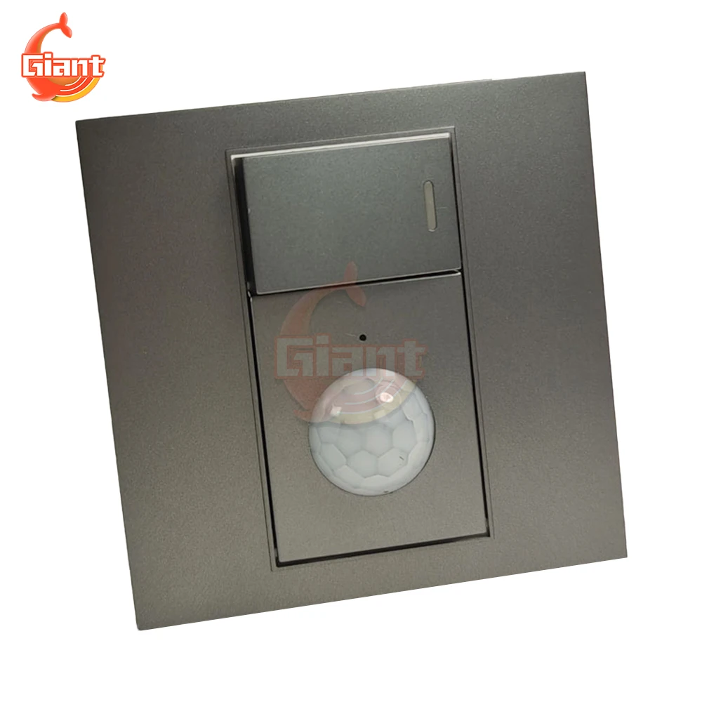 AC110-240V Human Infrared Sensor Switch One Open Dual Control PIR Motion Sensor Light Switch Wall Mounted Energy-saving Switches