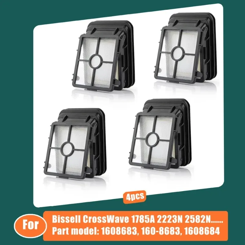 Bissell Crosswave Filterpackung, 1 Stück, kompatibel mit den Modellen 1785, 3888A, 2551 Pet Pro, 2306, 2554, 2596, HydroSteam 35151, 3518 - OEM-Ersatz