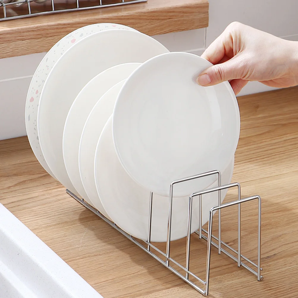 

Kitchen Bowl Rack Multifunctional Storage Stand Organizer for Plates Pots Pans Cutting Boards Easy Use Non Wall Mount