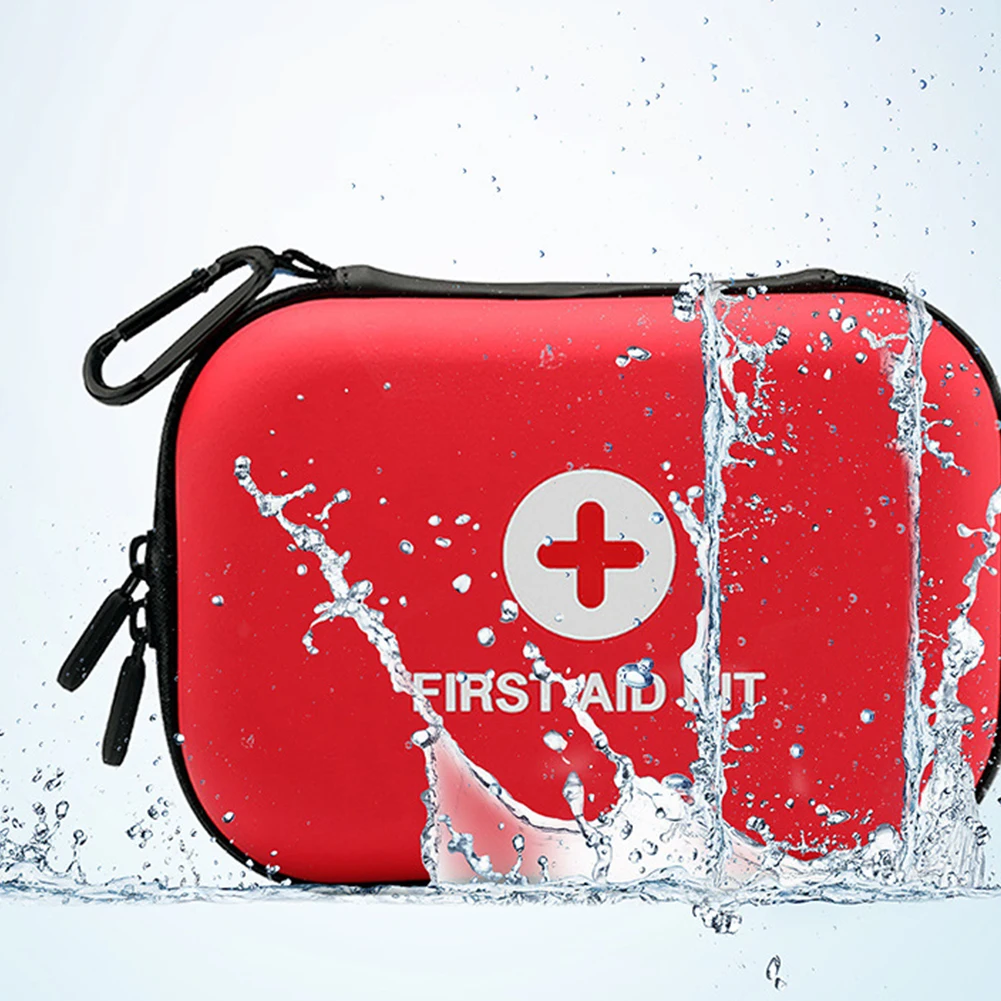 Portable Emergency Medical Bag First Aid Kit Bag Empty Waterproof First Aid Hard Shell Case for Household Outdoor Travel Camping