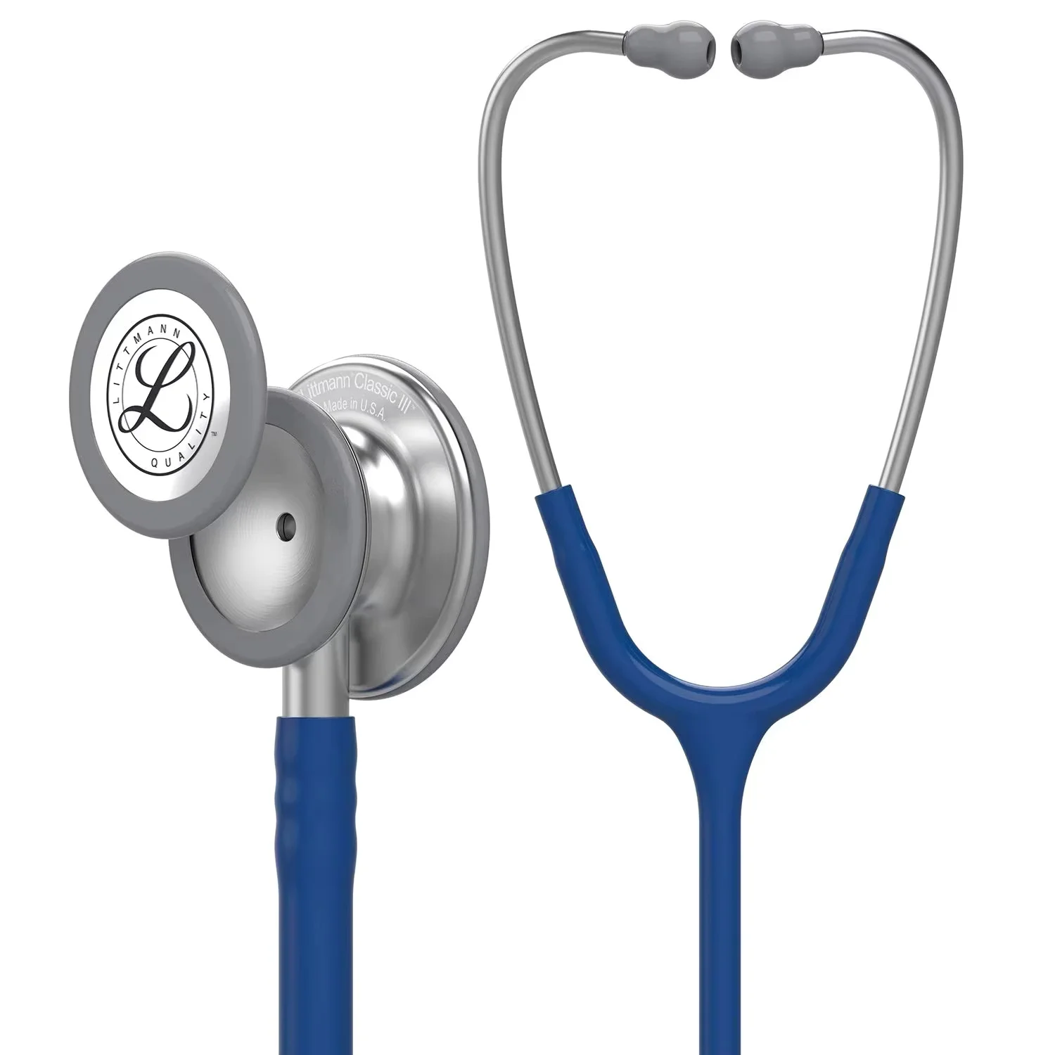 

Для стетоскопа для мониторинга 3M Littmann Classic III 5622, темно-синяя трубка, нержавеющая сталь, стержень и гарнитура для врача, медсестры, здравоохранения
