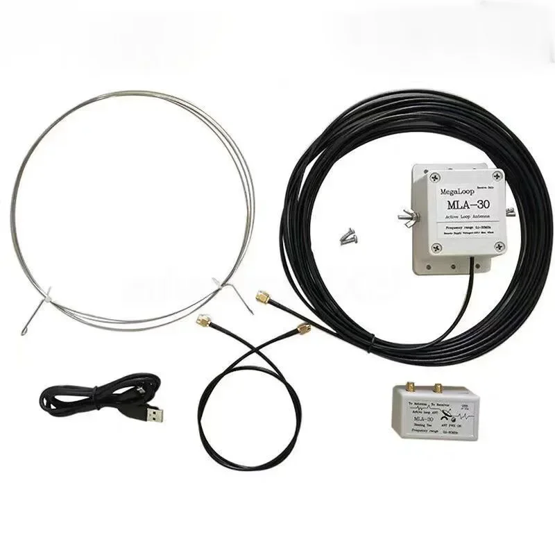 MLA-30 USB Short Wave Loop Antenna Low Noise Easy Install For SWL & HAM 80 * 50 * 25MM MLA-30 Antenna Measurement Analysis Part
