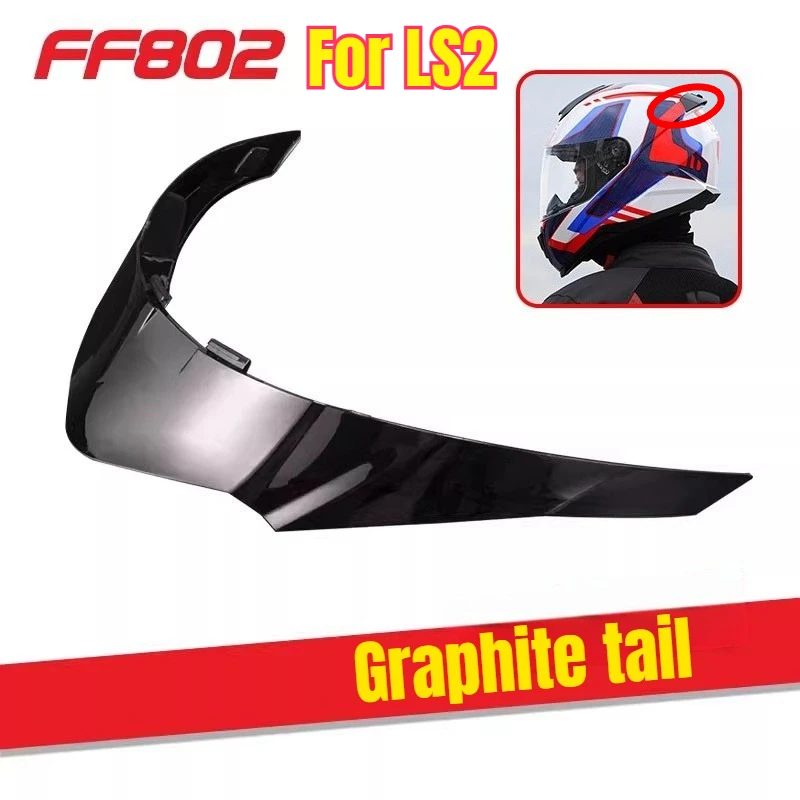 Hot For LS2 FF802 Spoiler Motorcycle Helmet Tail Wing Helmet Accessories Helmet Replacement Parts