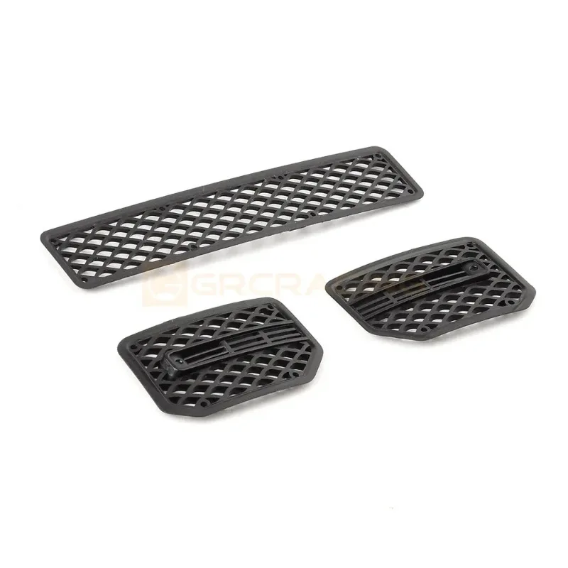 1 Set Simulatie Metalen Voorbumper Grille voor 1/10 RC Crawler Auto Traxxas TRX4/6 G500 G63 Accessoires