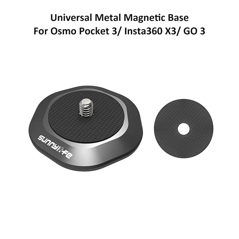 Meta Magnetic Suction Base Mount For DJI Pocket 3/2/Insta360 X3/X4/GO 3/Action 4/3/2 Universal Sports Camera Accessories