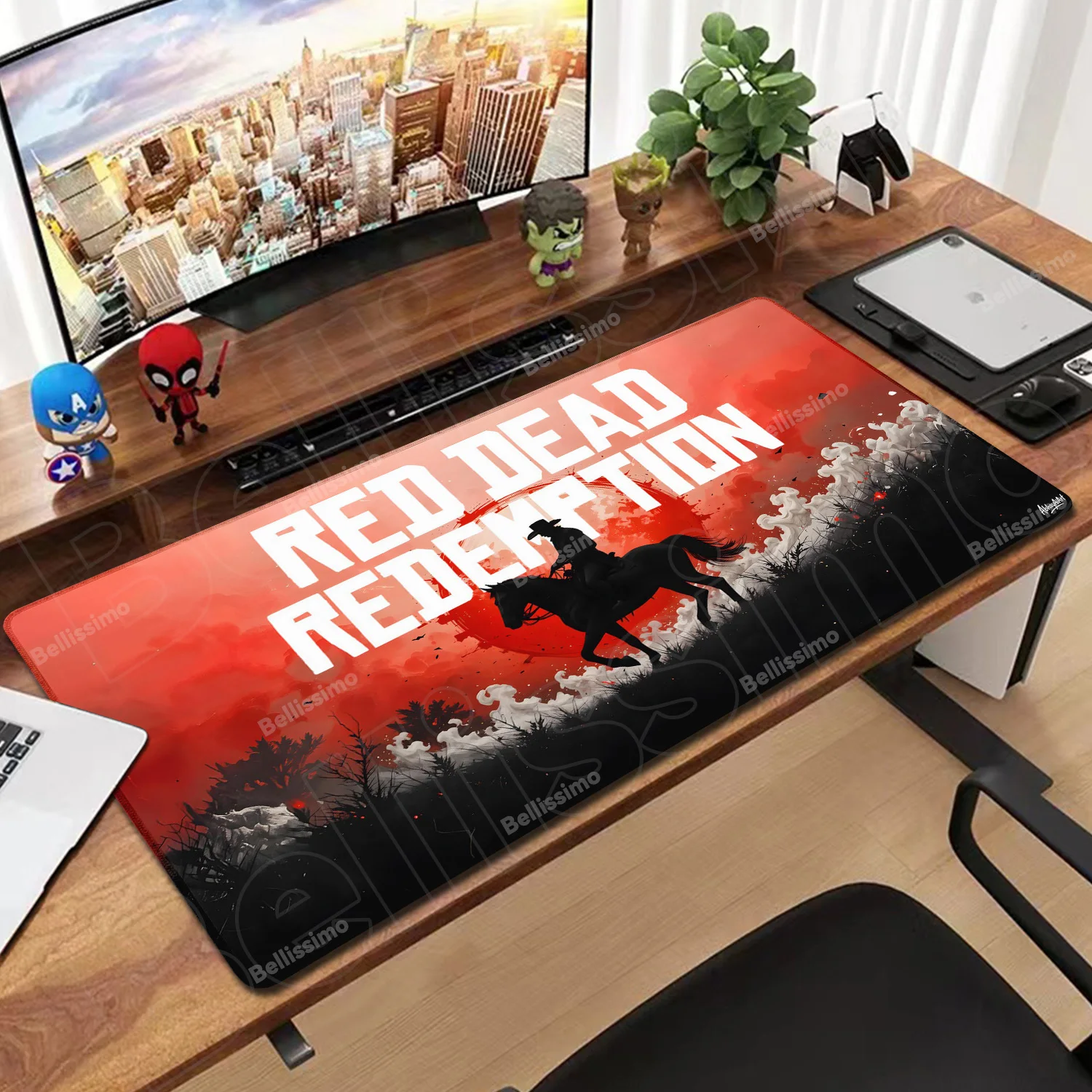 

Gaming Keyboard Mouse Pad Red Dead Redemption 2 Pc Gamer Girl Desk Mat Xxl Anime Cute Mausepad Computer Accessories Mousepad XL