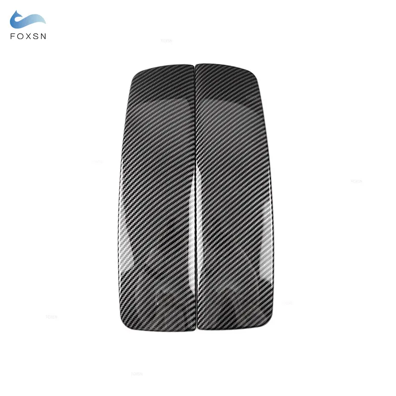 For BMW 7 Series E66 2002 - 2008  Interior Auto Car Styling Stowing Tidying Armrest Box Carbon Fiber Texture Protect Covers