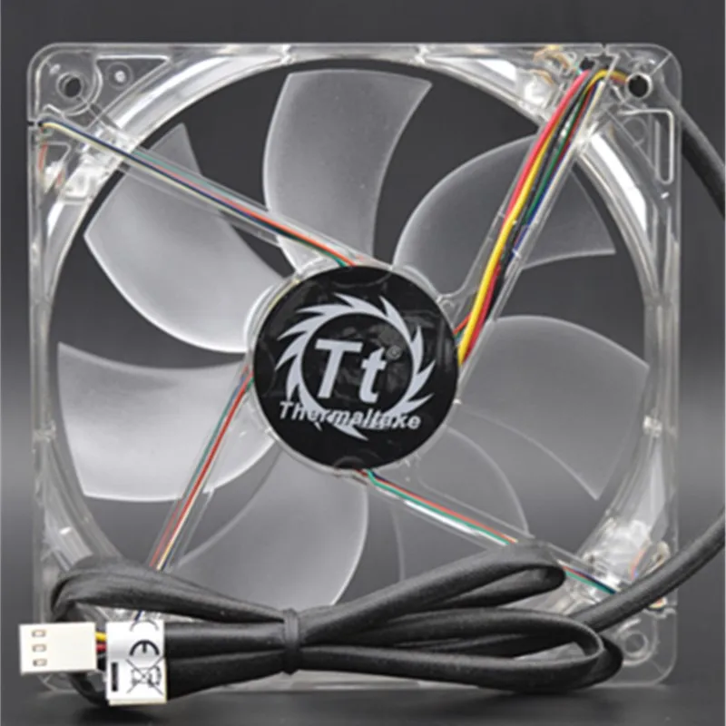 Ventilateur PC silencieux 12 cm 12 V : roulement en alliage TT-1225 (120 x 25 mm, 1400 tr/min, 3 broches) pour boîtier, refroidissement CPU et PSU