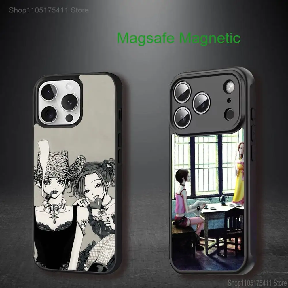 

Anime N-Nanas-es Phone Case For iPhone 17,16,15,14,13,12,11,Pro,Max,Plus,Mini,SE4,E Magnetic Magsafe Wireless Charging
