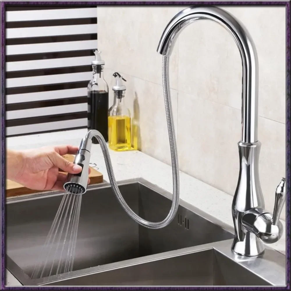 3 Modes Sink Kitchen Basin Pull Out Faucet Aerator Sprayer Nozzle Shower Head Bubbler Water Saving Kitchen Bathroom Tap Aerator