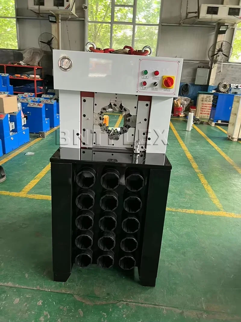 BNT120A Hydraulic Hose Crimping Machine 3inch Manual Operation Automatic Features New Condition Rubber Material Core Pump