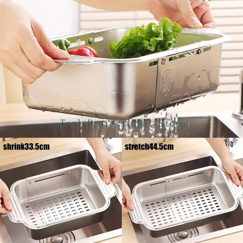 

57QF Stainless Steel Dish Drying Rack Large Capacity Kitchen Sink Dish Drainer