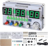 6-Bits Digital Clock Soldering Practice Kit DIY Countdown/up 24-Hour Alarm Clock Soldering Projects with Colorful Lights