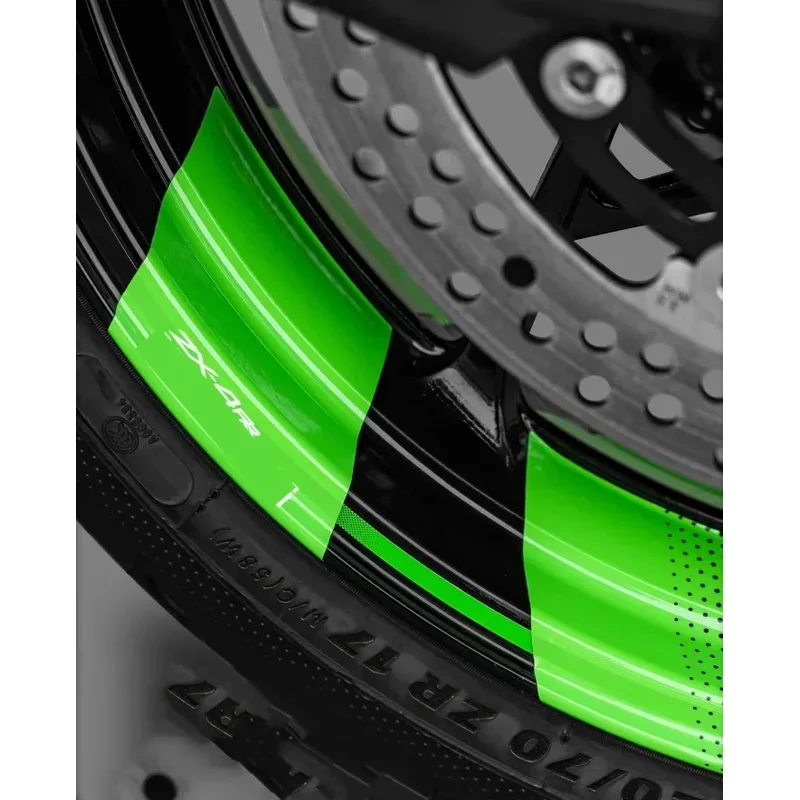 For KAWASAKI Z400 Z650 Z800 Z750 Z300 Z250 Z1000 Reflective Motorcycle Wheel Rim Sticker Full Set Decals