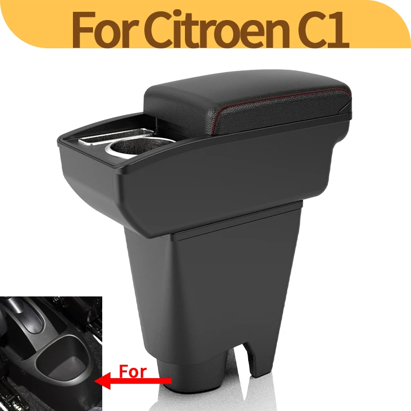 

For Peugeot 107 Citroen C1 Toyota Aygo BJ BYD F0 armrest upgrade car interiors multi-functional center console storage accessory