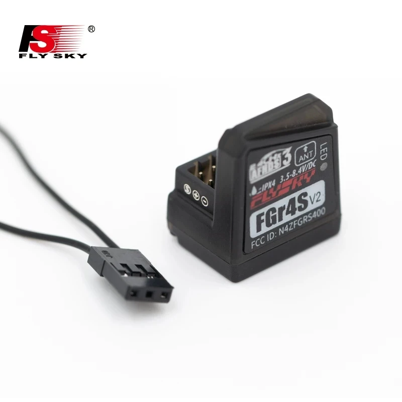 [FGR4S] FLYSKY Built-in Antenna Bidirectional Receiver with i-Bus Output, Suitable for NB4, RC Cars, Boats, etc.