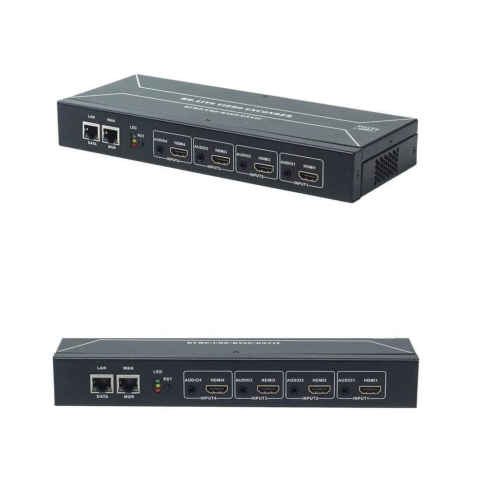 

1080P HD H264 H265 IP Video Streaming Encoder with AAC MP3 Audio TS RTSP RTP Wowza Support Portable Web Management
