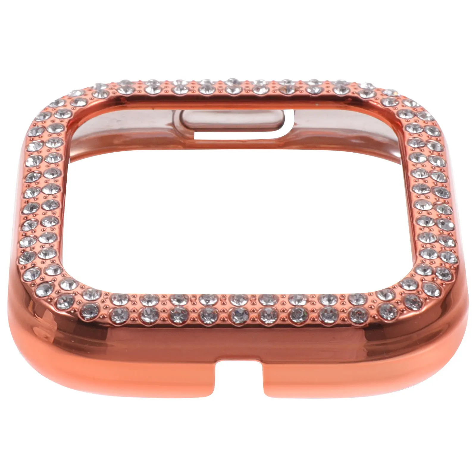 

1Pcs Shiny Rhinestone Decorated Smart Watch Case Full Protection Anti Shock Bump Resistant Sturdy Adjustable Elegant Luxury