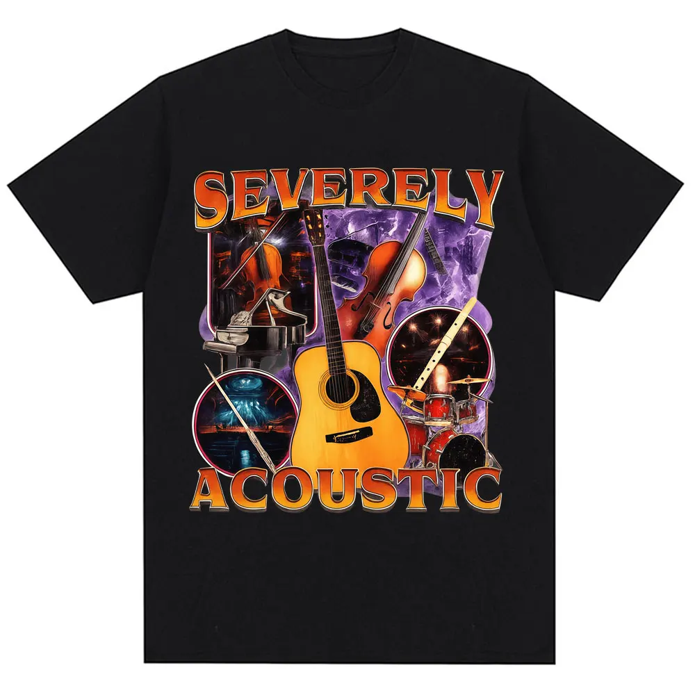 

Забавные футболки с изображением нескольких акустических музыкантов и мем, креативные винтажные модные футболки в стиле Харадзюку для мужчин и женщин, хлопковые футболки большого размера, подарки