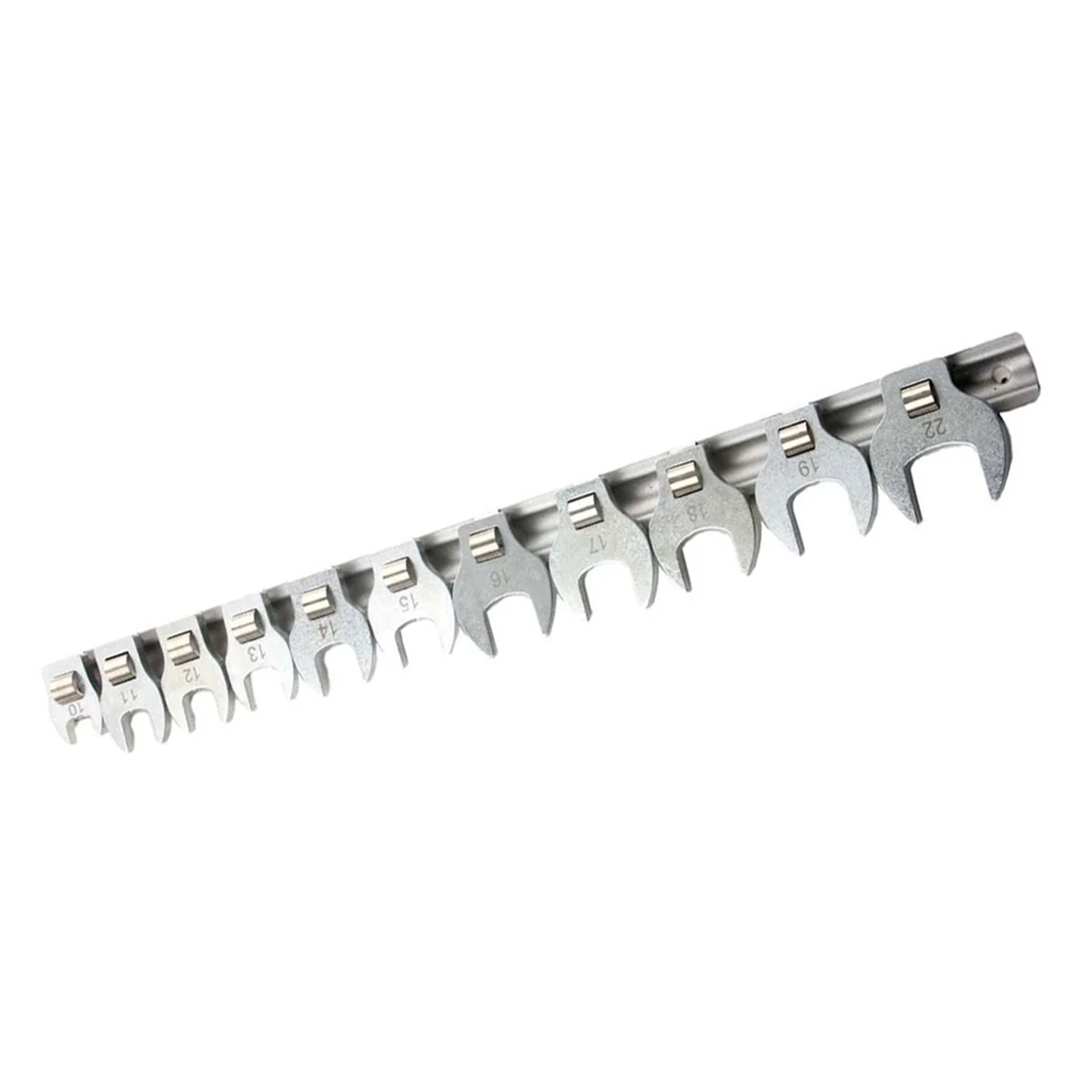 

ABNJ 3/8 Inch Interchangeable Head Horn Open End Wrench Quick Ratchet Wrench L-Type Wrench Dual-Purpose Wrench 11 Pieces
