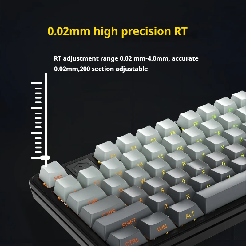 Irok Na87pro Magnetic Axis Mechanical Keyboard Hot Plug Rgb Backlight 0 Dead Zone 0.02mm Accuracy E-Sports Game Socd Keyboard